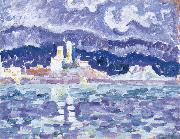 Paul Signac storm oil painting artist